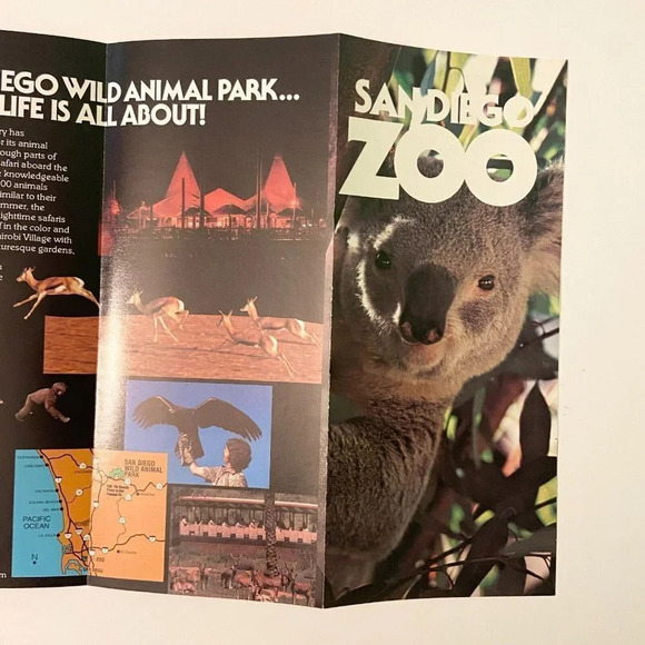 Vintage Lot of 6  San Diego Brochures Park Zoo Hotel Museum Pamphlets - Picture 16 of 16
